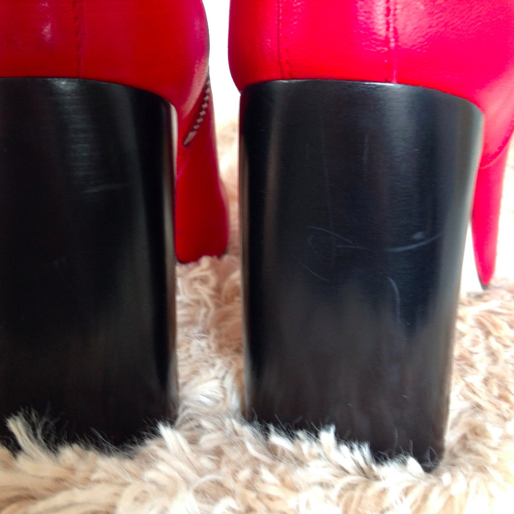 NWOT Rag & Bone Red Ankle Boots - Picture 9 of 10